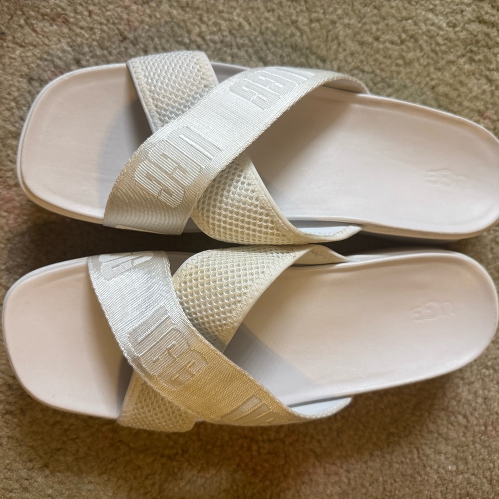 UGG Women's Cream Cross-Band Sandals